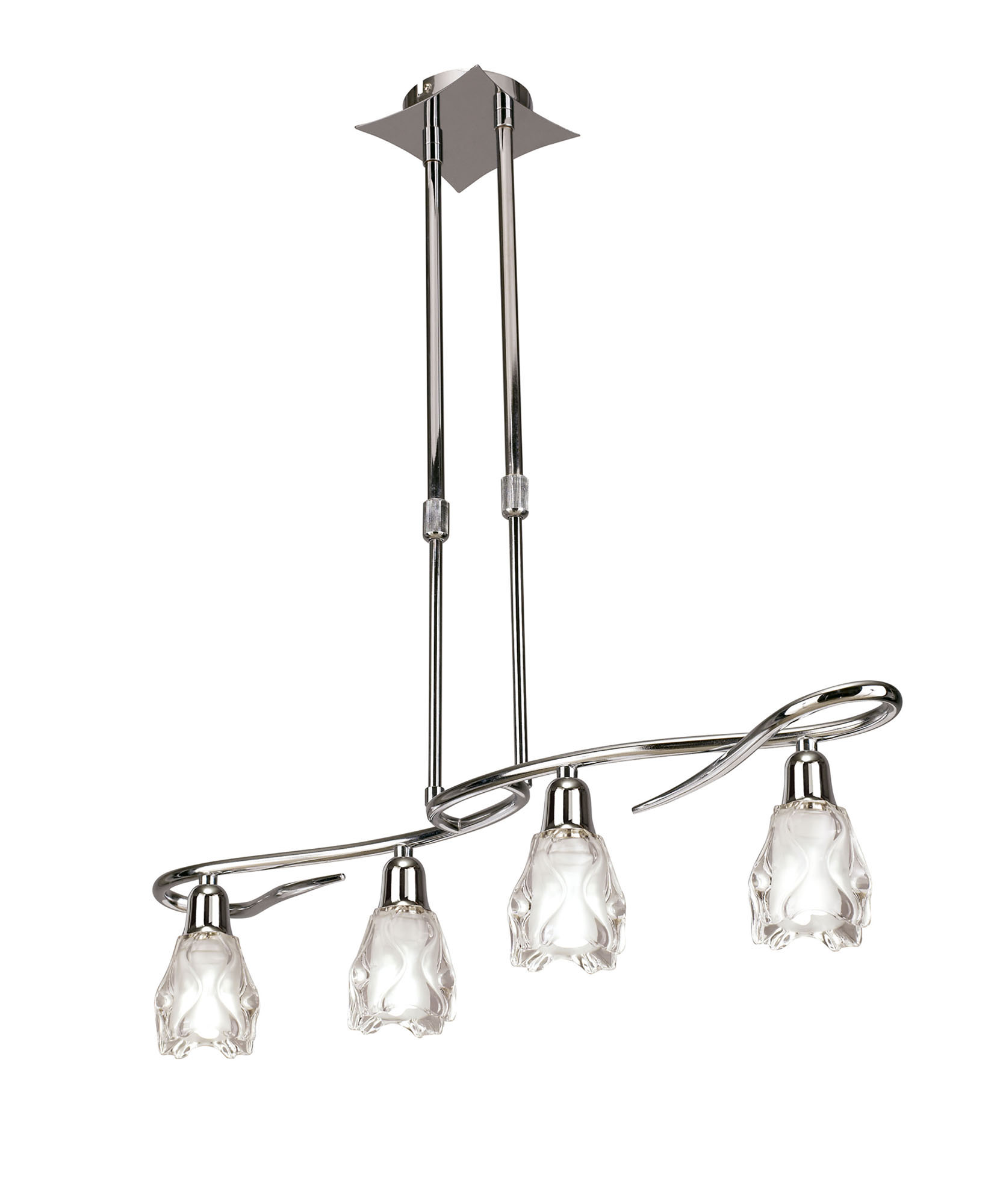 M8624/1  Amel Telescopic Pendant 4 Light